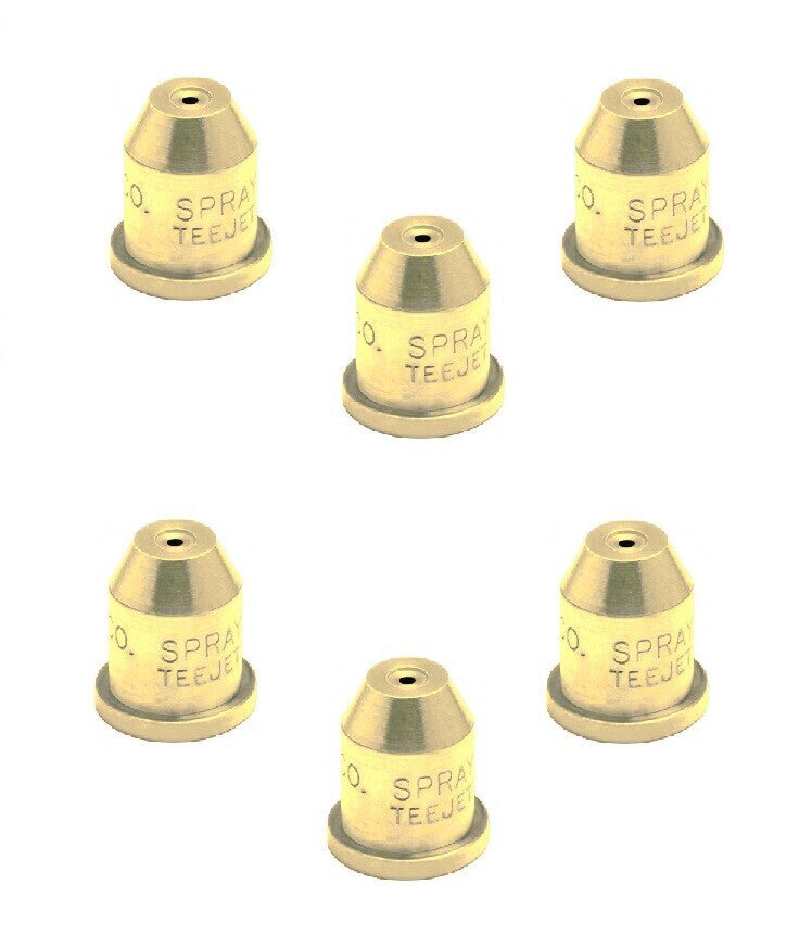 Pack of 6 - TeeJet Brass Full Cone Spray Tip 0.57 GPM @ 40 PSI TG-3