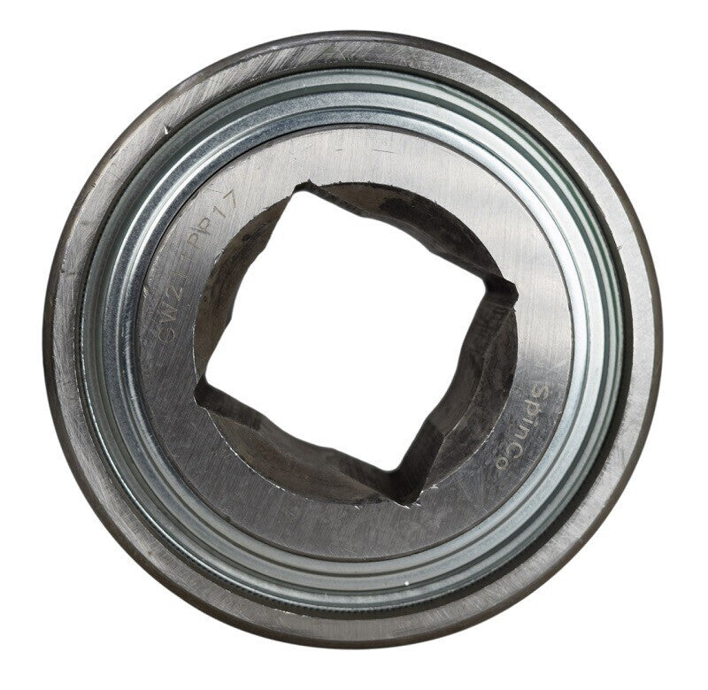 Greasable Disc Harrow Bearing 1-1/2" Square Bore x 3.937" Flat Re-Lube OD