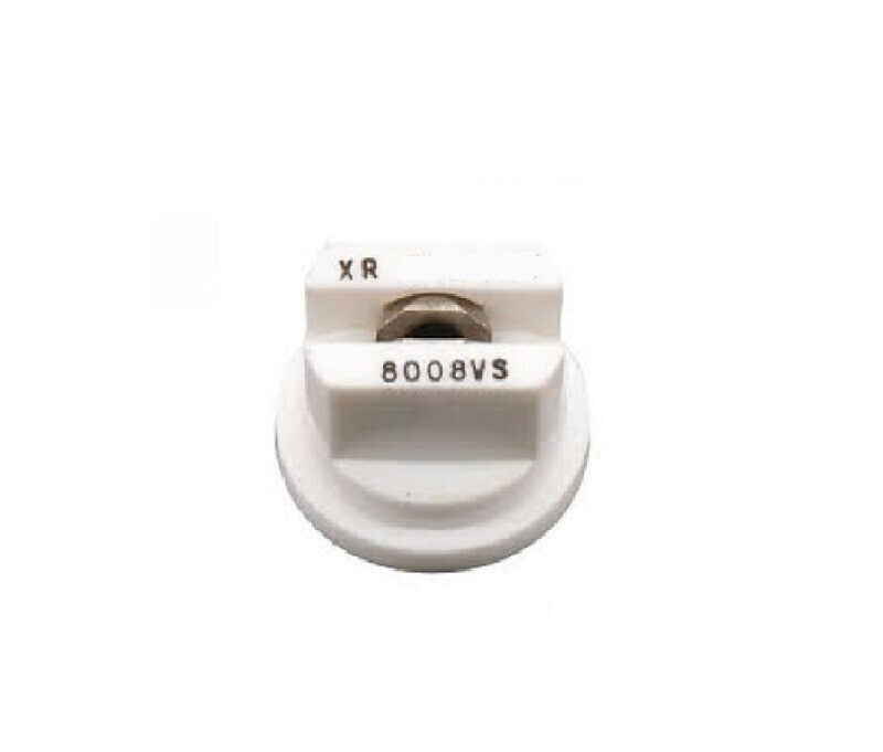 TeeJet Extended Range Flat Spray Tip White 80° Polymer w/ SS Insert XR8008VS