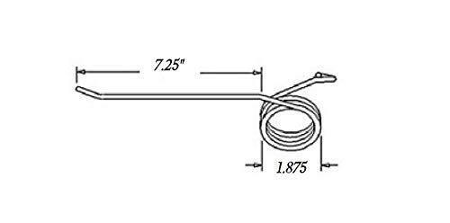 Rake Tooth 7.25" Tine x 0.9375" Coil x 2.5" Hook w/ 0.262 Wire MF-1