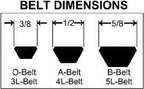 6" OD Weld-A-Pulley Fits A (0.50 W") & B Belts (0.66" W) (Hub sold separately)