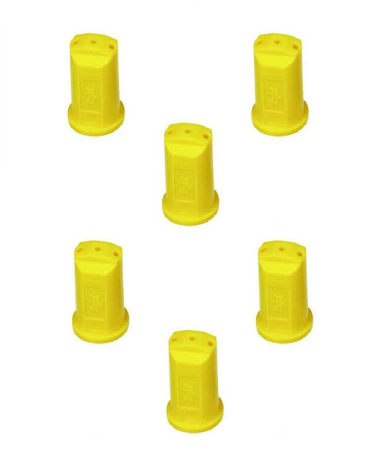 Pack of 6 - TeeJet Stream-Jet SJ-3 3-Stream Outlet Spray Tip 0.20 GPM @ 40 PSI