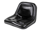 Deluxe High-Back Steel Pan Seat 19.75" Wide x 14.13" Tall x 19.25" Depth - Black