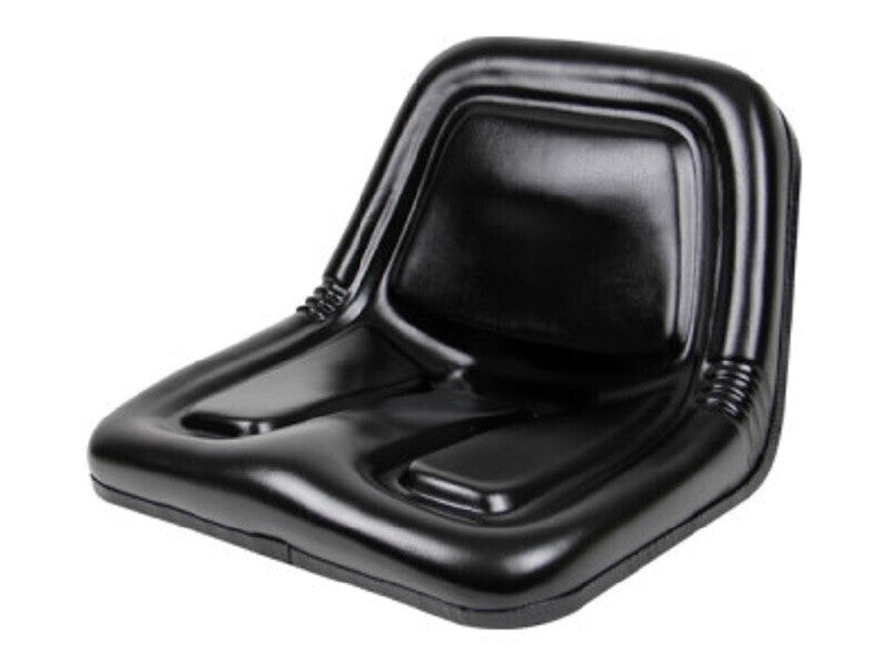 Deluxe High-Back Steel Pan Seat 19.75" Wide x 14.13" Tall x 19.25" Depth - Black