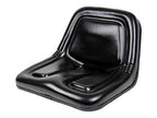 Deluxe High-Back Steel Pan Seat 19.75" Wide x 14.13" Tall x 19.25" Depth - Black