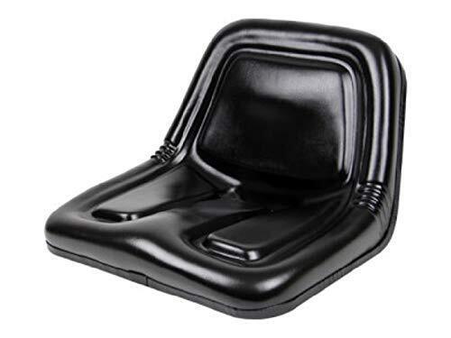 Deluxe High-Back Steel Pan Seat 19.75" Wide x 14.13" Tall x 19.25" Depth - Black