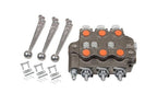 Cross Hydraulic Triple Spool 3-Position 4-Way Open Center Control Valve No Float