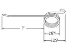 Single Steel Rake Tooth Replaces 850, 858, 896, 851, 24 & 216 257SE