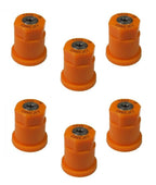 Pack of 6 - TeeJet ConeJet Hollow Cone Spray Tip 0.3 GPM @ 40 PSI Visiflo Orange