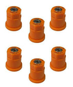 Pack of 6 - TeeJet ConeJet Hollow Cone Spray Tip 0.3 GPM @ 40 PSI Visiflo Orange