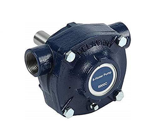 Delavan 8 Roller Cast Iron Pump 15/16" Shaft & 1" NPT Inlet & Outlet 8900C