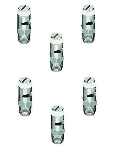 Pack of 6 - TeeJet Turf-jet SS Wide Angle Flat Fan Spray Tip 0.8 GPM @ 40 PSI