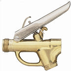 TeeJet Brass Trigger Spray Gun Valve 1/4" FPT Inlet & 11/16" Thread Outlet 4688