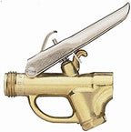 TeeJet Brass Trigger Spray Gun Valve 1/4" FPT Inlet & 11/16" Thread Outlet 4688