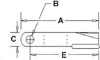 Universal Rotary Cutter Blade 18" x 3" x 0.5" x 1.5" Hole w/ 2.5" Offset CCW