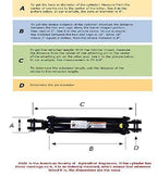 3.5" x 8" Hydraulic Cylinder 1-1/4" Rod - 18.25" Retracted & 26.25" Extended