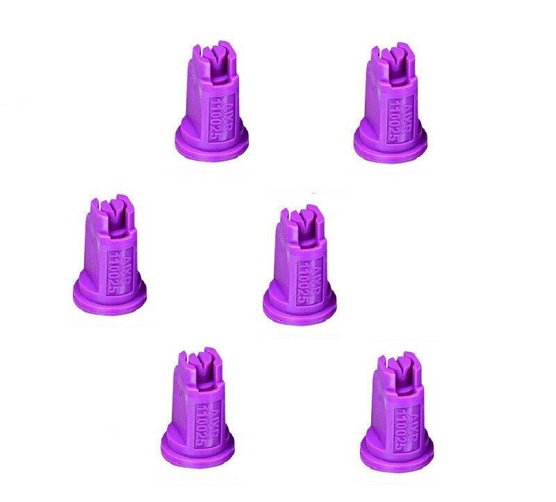 Pack of 6 - TeeJet Air Induction XR Flat Spray Tip Purple 110° 0.25 GPM @ 40 PSI