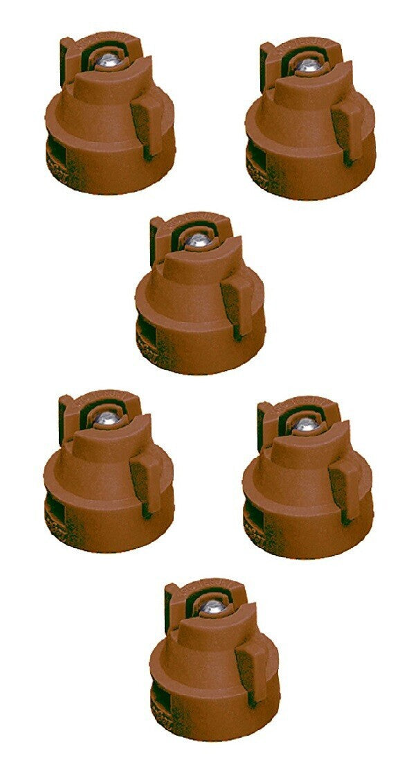 Pack of 6 - TeeJet Extended Range Spray Tip w/Cap 110° Rated 0.5 GPM @ 40 PSI