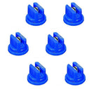 Pack of 6 - TeeJet Even Flat Spray Tip Blue 95° Polymer w/ SS Insert Visiflo
