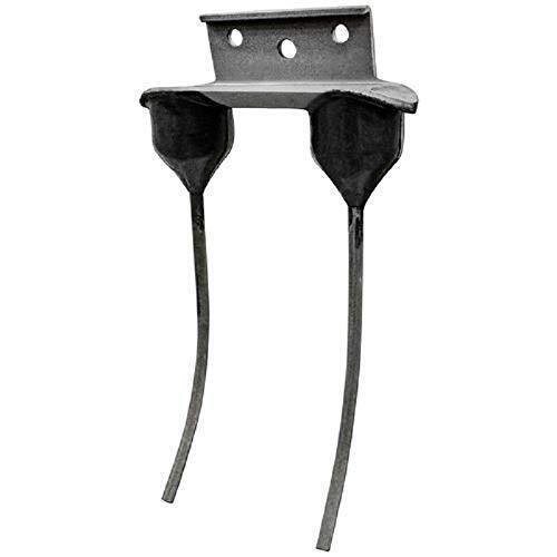 Double Rubber Mounted Rake Tooth 7.25" Tine x 5/16" Bolt Hole w/ 0.25" Wire