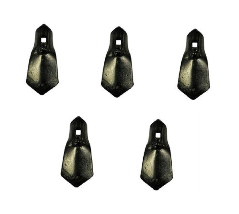 5 of S-Tine Sweeps 2.75" x 1/4" Thick w/ 3/8" Bolt Hole (3/8" x 1.25" Head Bolt)