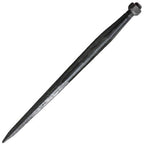 2 of 43" Black Tapered Bale Spears w/ Nut 3,500 LB Cap 28 MM Dia. Italian Made