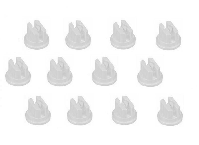 Pack of 12 - TeeJet Flat Spray Tips White 80° Polymer 0.8 GPM @ 40 PSI TP8008VP