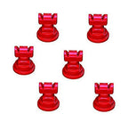 Pack of 6 - TeeJet TwinJet Flat Spray Tips Red 110° x 2 Rated @ 0.40 GPM