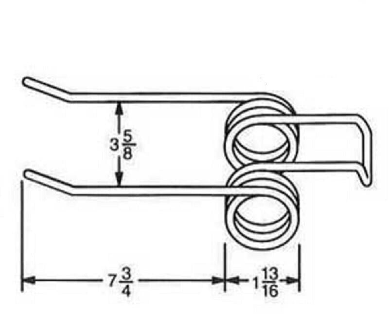 10 of Rake Teeth 7.75" Tine x 3.625" Tine Gap x 1-13/16" Coil Diameter IH22-2