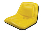 Deluxe High-Back Steel Pan Seat 19.75" Wide x 14.13" Tall x 19.25" Depth Yellow