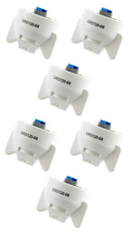 Pack of 6 - Hypro Guardian White Polymer Spray Tip 120° Rated @ 0.80 GPM 40 PSI