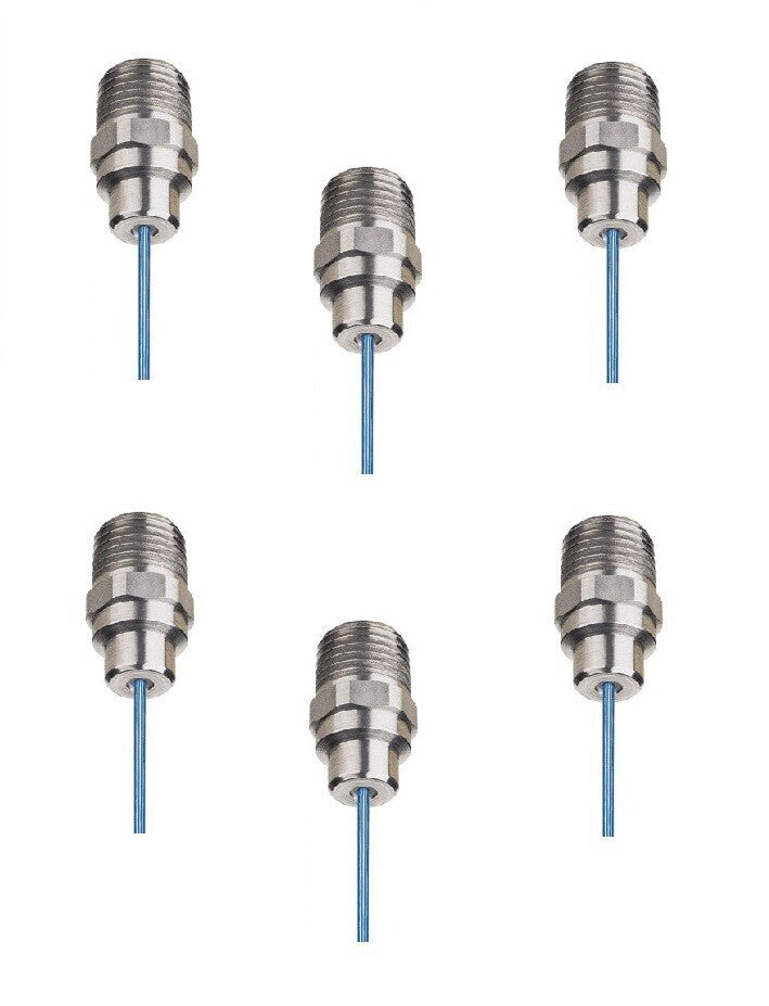 Pack of 6 - TeeJet Stream-Jet Solid Stream SS Nozzle Spray Tip 3.0 GPM @ 40 PSI