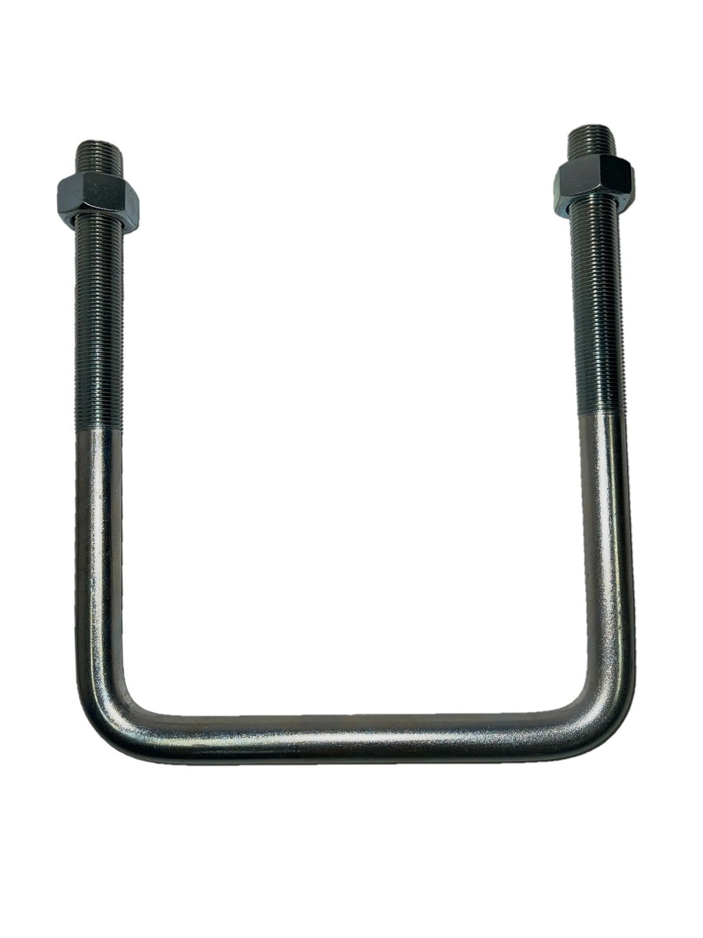Zinc Plated Square U-Bolt 5/8" Thick x 7" ID x 8-1/2" Long w/ Zinc Plated Nuts