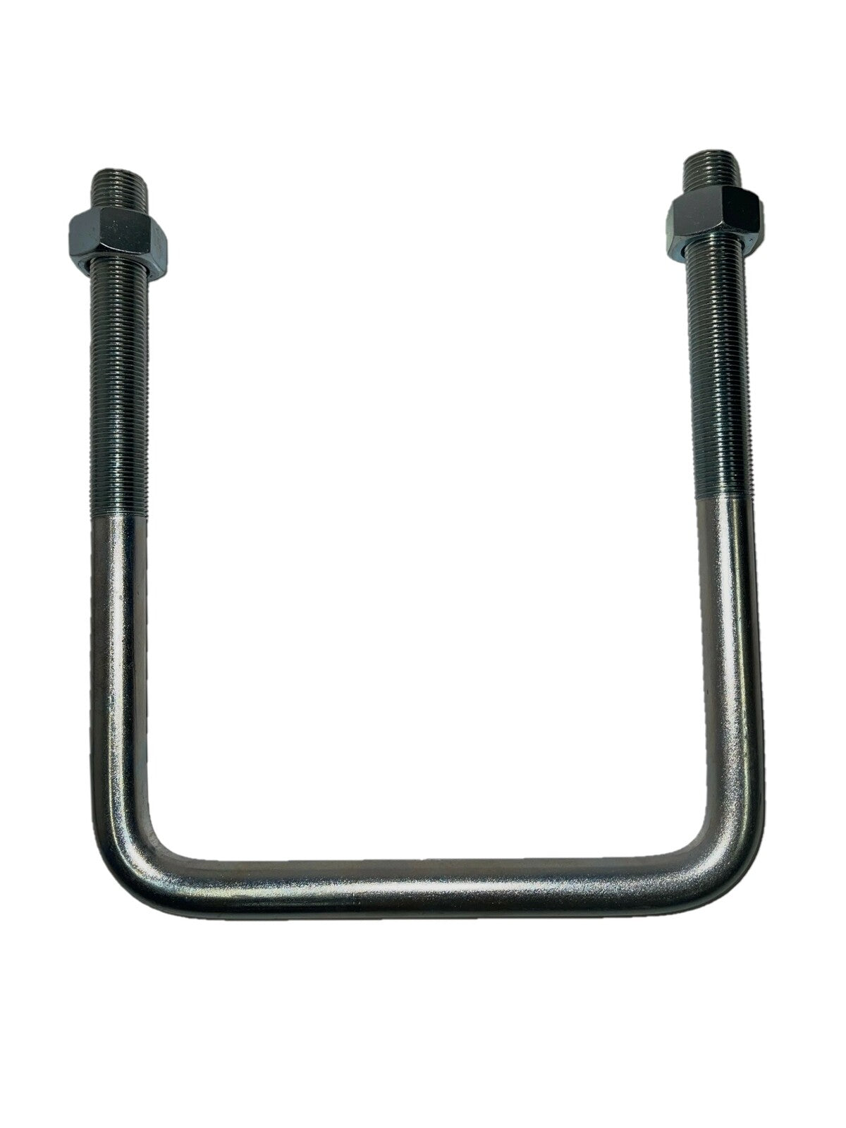 Zinc Plated Square U-Bolt 5/8" Thick x 7" ID x 8-1/2" Long w/ Zinc Plated Nuts
