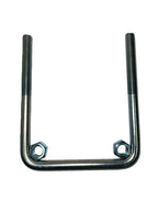 Zinc Plated Square U-Bolt 5/8" Thick x 7" ID x 8-1/2" Long w/ Zinc Plated Nuts