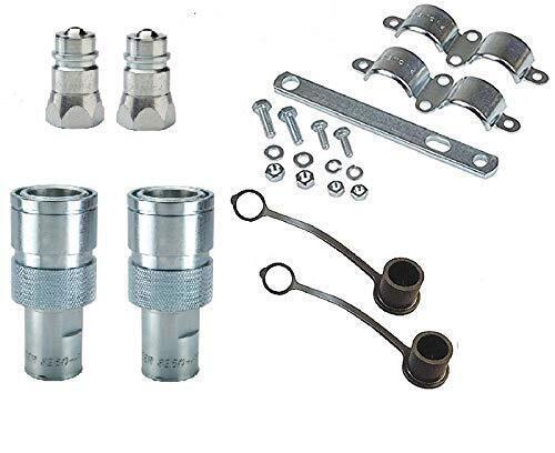 Parker Hydraulic Break-Away Clamp Kit 1/2" NPT w/ One-Hand Connect/Disconnect