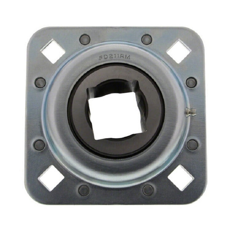 2 of Disc Harrow Bearing 1-1/2" Square Bore 4 - 0.531" x 0.59" Holes & 5.5" OAL