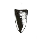 Corn Shovel Sweep 5" x 8" x 1/4" Thickness w/ 2 - 7/16" Bolt Holes x 2" Spacing