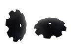 2 of 20" Notched Disc Harrow Blade Dual-Punched 7/8" x 1" Square 9 Gauge 3.5 MM