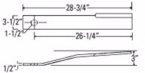 2 Replacement Sidewinder Rotary Cutter Blade 28.75" x 3.5" x 0.5" w/1.5" Hole
