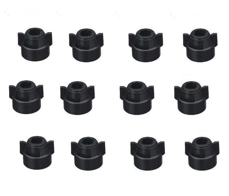 Pack of 12 - Quick TeeJet Black Nylon Cap For TK-V & TF-V Style Spray Tips