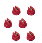 Pack of 6 - TeeJet Drift Guard Flat Spray Tips Red 80° Polymer w/ SS Insert