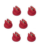Pack of 6 - TeeJet Drift Guard Flat Spray Tips Red 80° Polymer w/ SS Insert