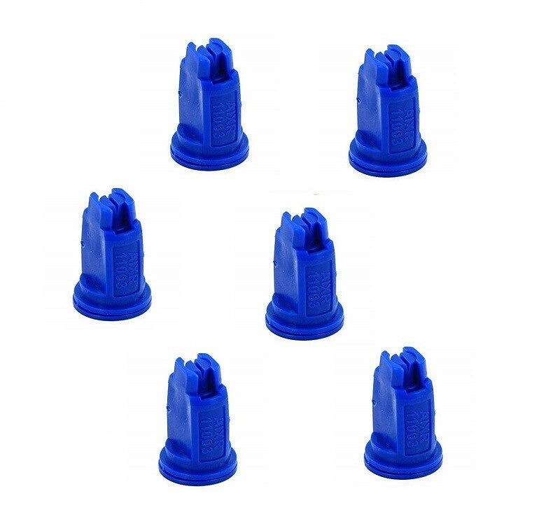 Pack of 6 - TeeJet Air Induction XR Flat Spray Tips Blue 110° 0.3 GPM @ 40 PSI