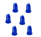 Pack of 6 - TeeJet Air Induction XR Flat Spray Tips Blue 110° 0.3 GPM @ 40 PSI