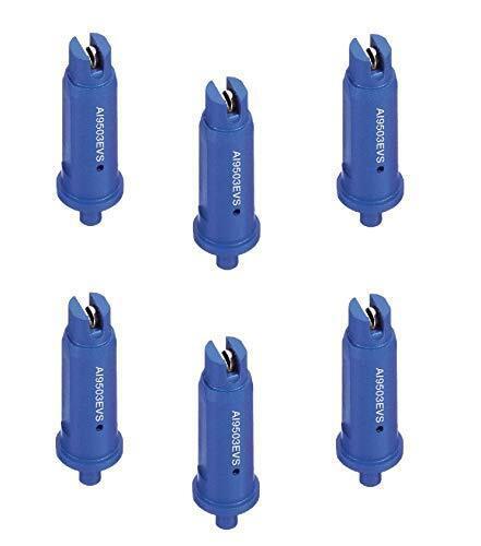 Pack of 6 - TeeJet AI Even Flat Spray Tip 95° Polymer w/ Stainless Steel Insert