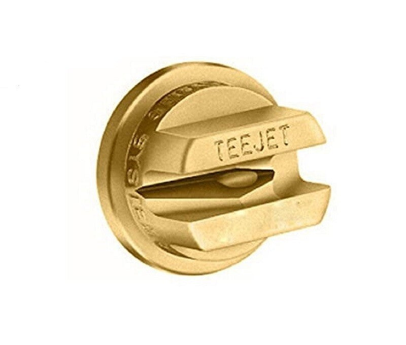 TeeJet Brass Off-Center Flat Fan Spray Tip Rated 0.10 GPM @ 40 PSI OC-01