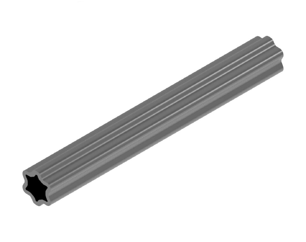 Weasler 39-3/8" x 61 MM x 4.3 MM Wall Star Shaped Outer Profile Tubing 604-7961