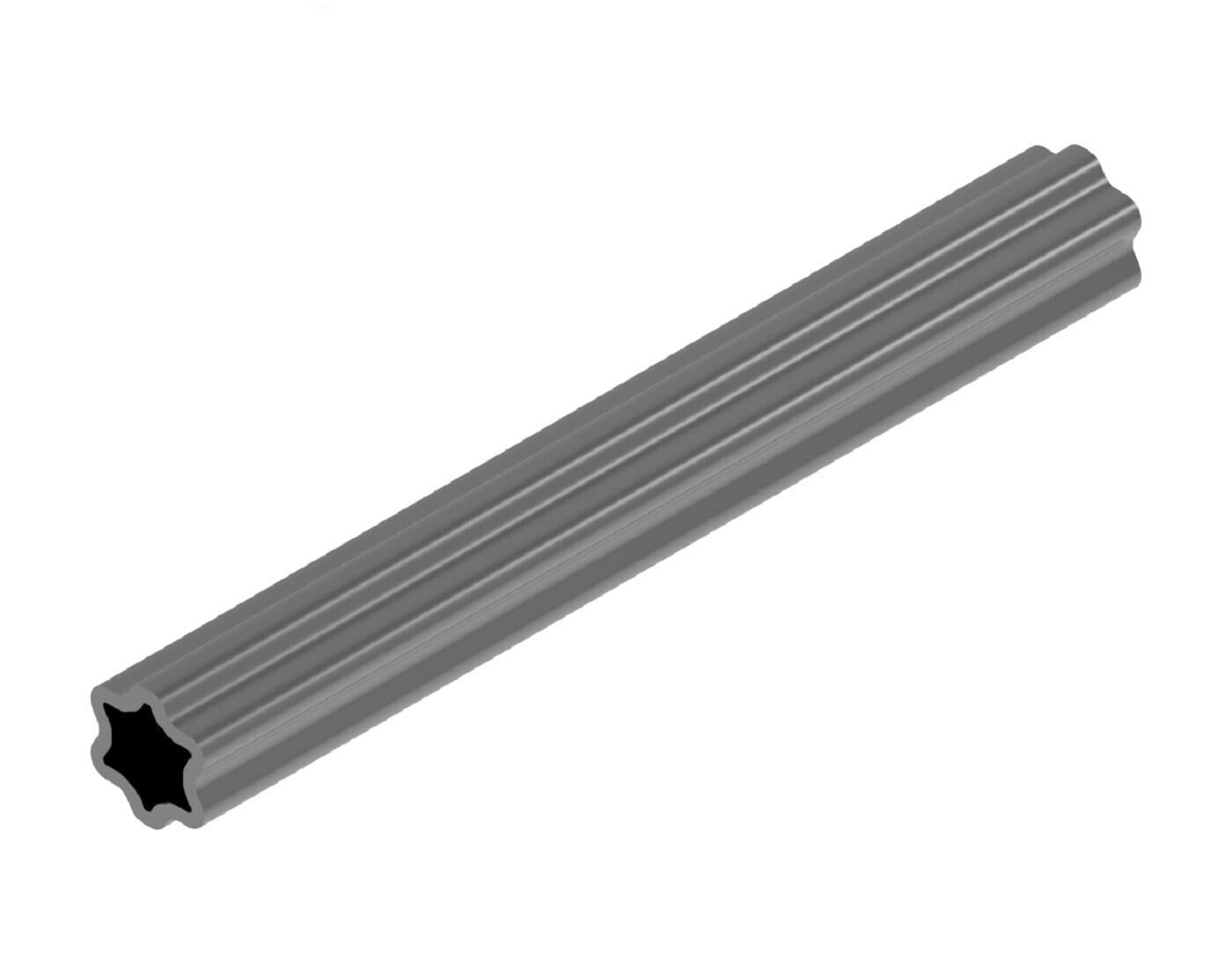 Weasler 39-3/8" x 61 MM x 4.3 MM Wall Star Shaped Outer Profile Tubing 604-7961