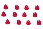 Pack of 12 - TeeJet Flat Spray Tips Red 80° Polymer w/SS Insert 0.4 GPM @ 40 PSI